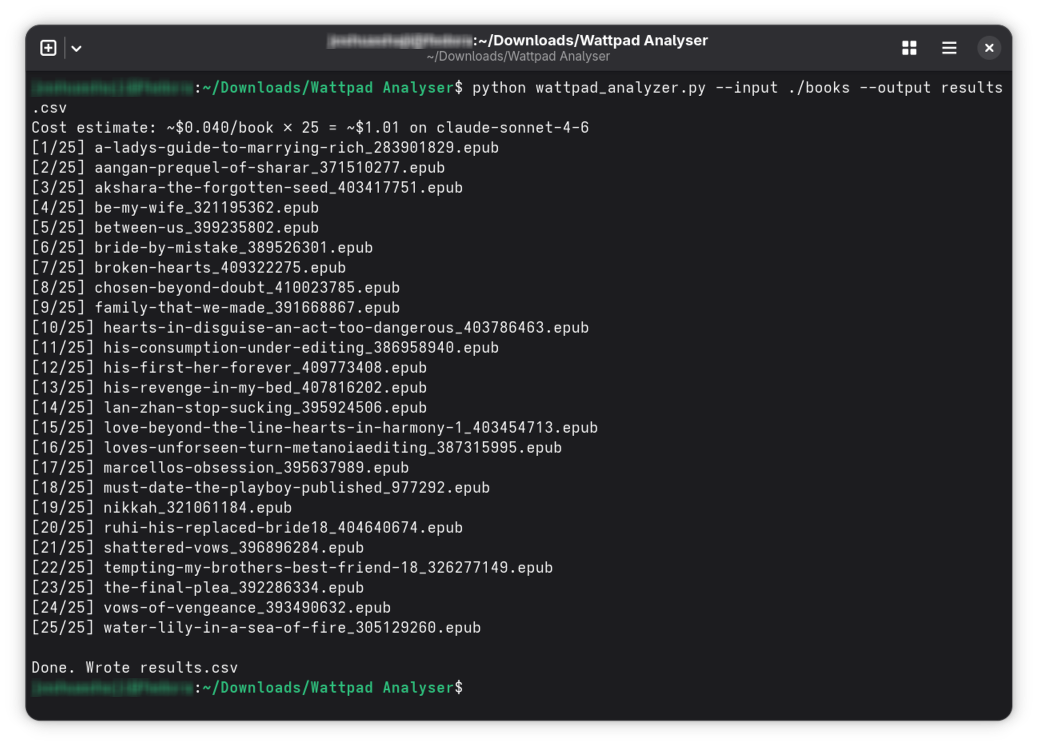 Python Script in Terminal